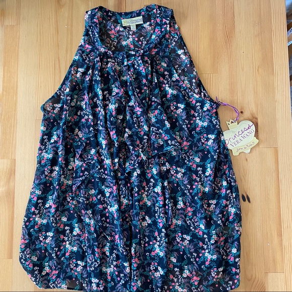 NWT Vera Wang Button-Up Sheer Blouse - Picture 3 of 14